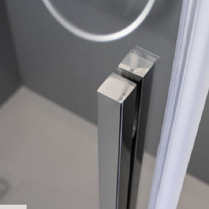 Porta doccia scorrevole per nicchia da 90 cm in cristallo da 6 mm con profilo alluminio Cromato lucido versione Destra by CeramicStore | Lo specialista del tuo bagno