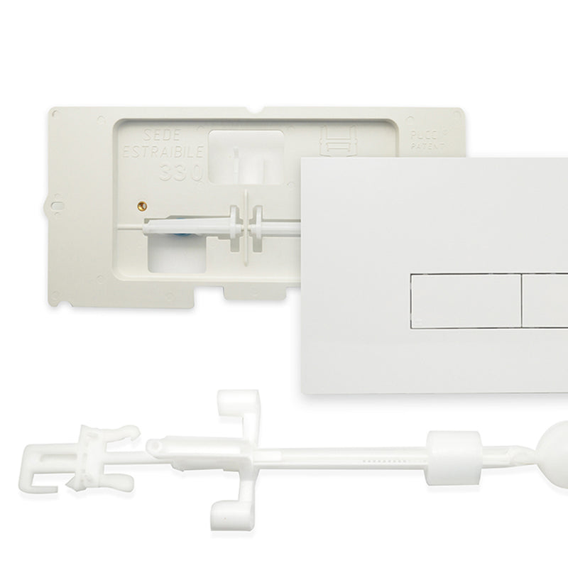 Kit rinnova da cassetta Pucci Sara in cassetta Pucci Eco con placca bianca by CeramicStore | Lo specialista del tuo bagno