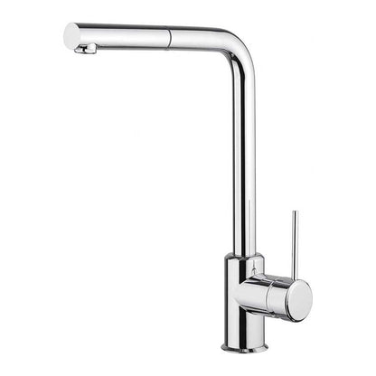 Rubinetti miscelatore per lavello cucina  con doccetta estraibile cromato lucido Modello India