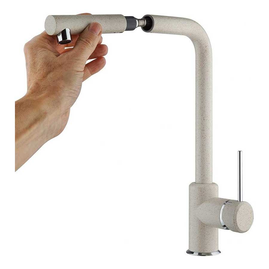 Rubinetti miscelatore per lavello cucina  con doccetta estraibile  Avena Modello India di Argo Rubinetterie
