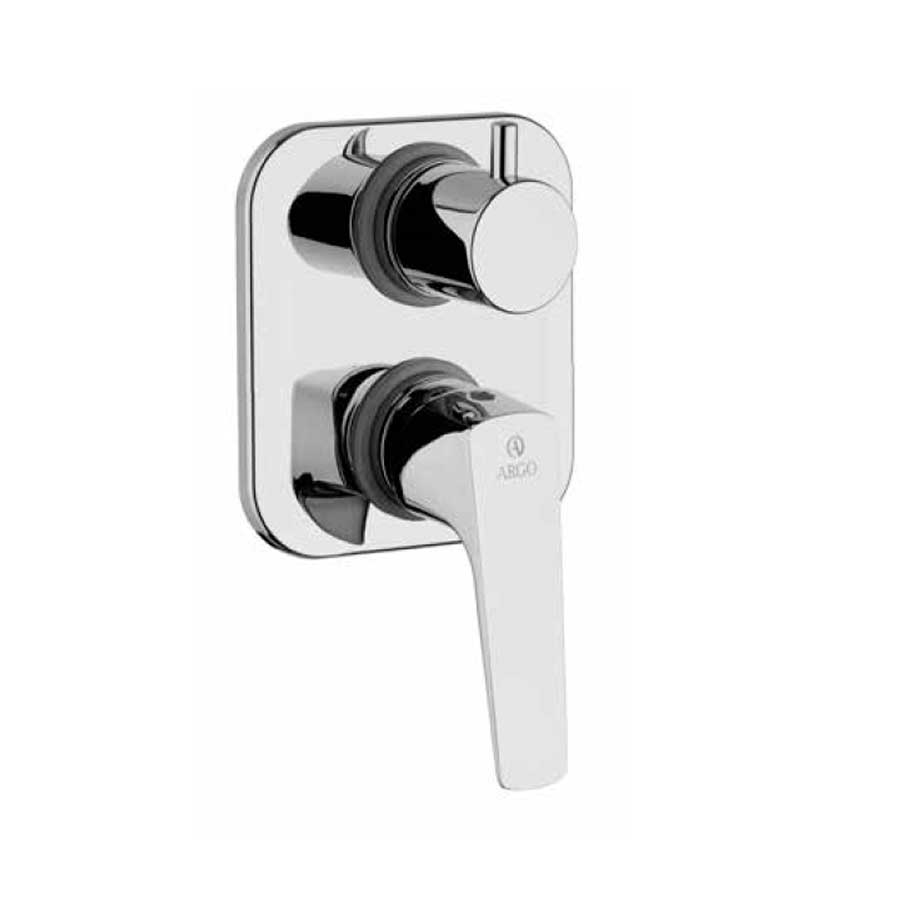 Rubinetto Miscelatore Monocomando per Doccia con deviatore rotativo a 2 uscite cromato collezione Bloom di Argo Rubinetterie by CeramicStore | Lo specialista del tuo bagno