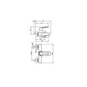 Rubinetto Miscelatore Monocomando per Vasca Esterno senza set Duplex cromato collezione Bloom di Argo Rubinetterie by CeramicStore | Lo specialista del tuo bagno
