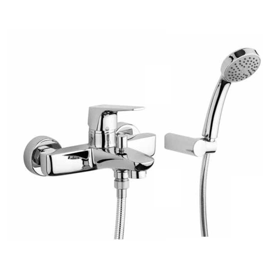 Rubinetto Miscelatore Monocomando per Vasca Esterno con set Duplex cromato collezione Bloom di Argo Rubinetterie by CeramicStore | Lo specialista del tuo bagno