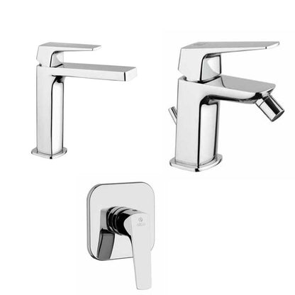 Set di Rubinetti Doccia, lavabo e Bidet con Piletta Click-Clack cromato collezione Bloom di Argo Rubinetterie by CeramicStore | Lo specialista del tuo bagno