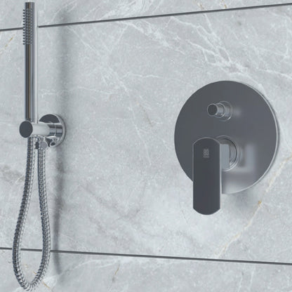 Miscelatore monocomando da incasso per doccia con deviatore RubiFlux serie Dema - Nickel by CeramicStore | Lo specialista del tuo bagno