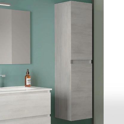 Colonna bagno a due ante color Rovere Grigio- Cubi&Co modello Simmetry by CeramicStore | Lo specialista del tuo bagno