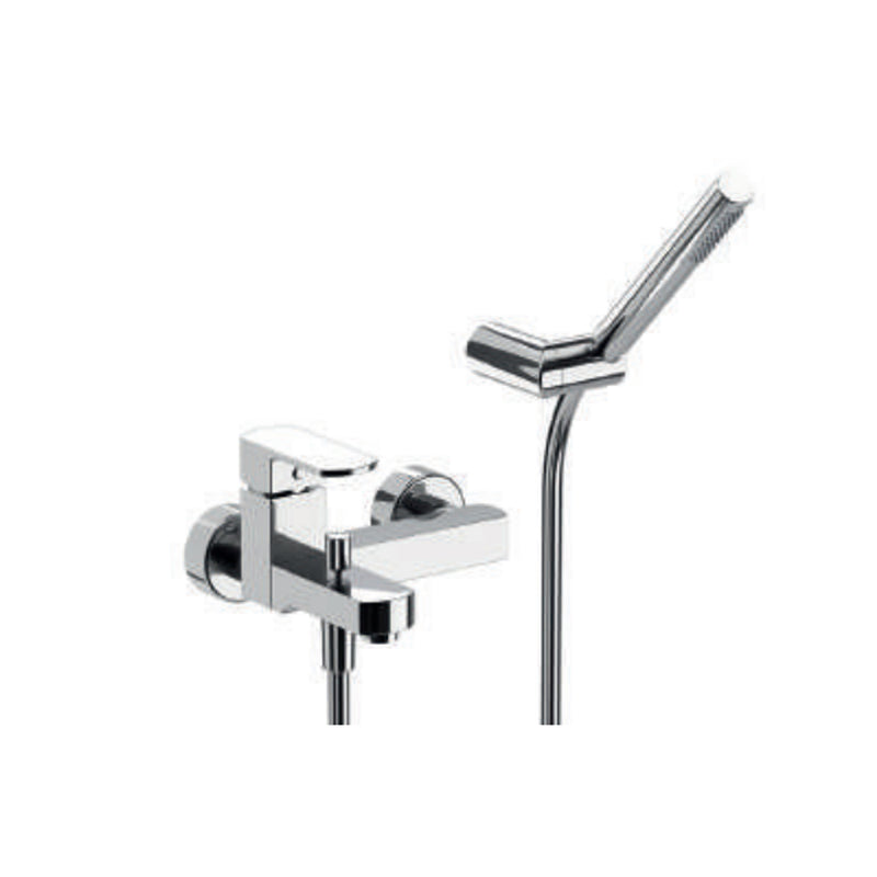 Miscelatore monocomando per vasca con kit doccino RubiFlux serie Dema - Cromo by CeramicStore | Lo specialista del tuo bagno