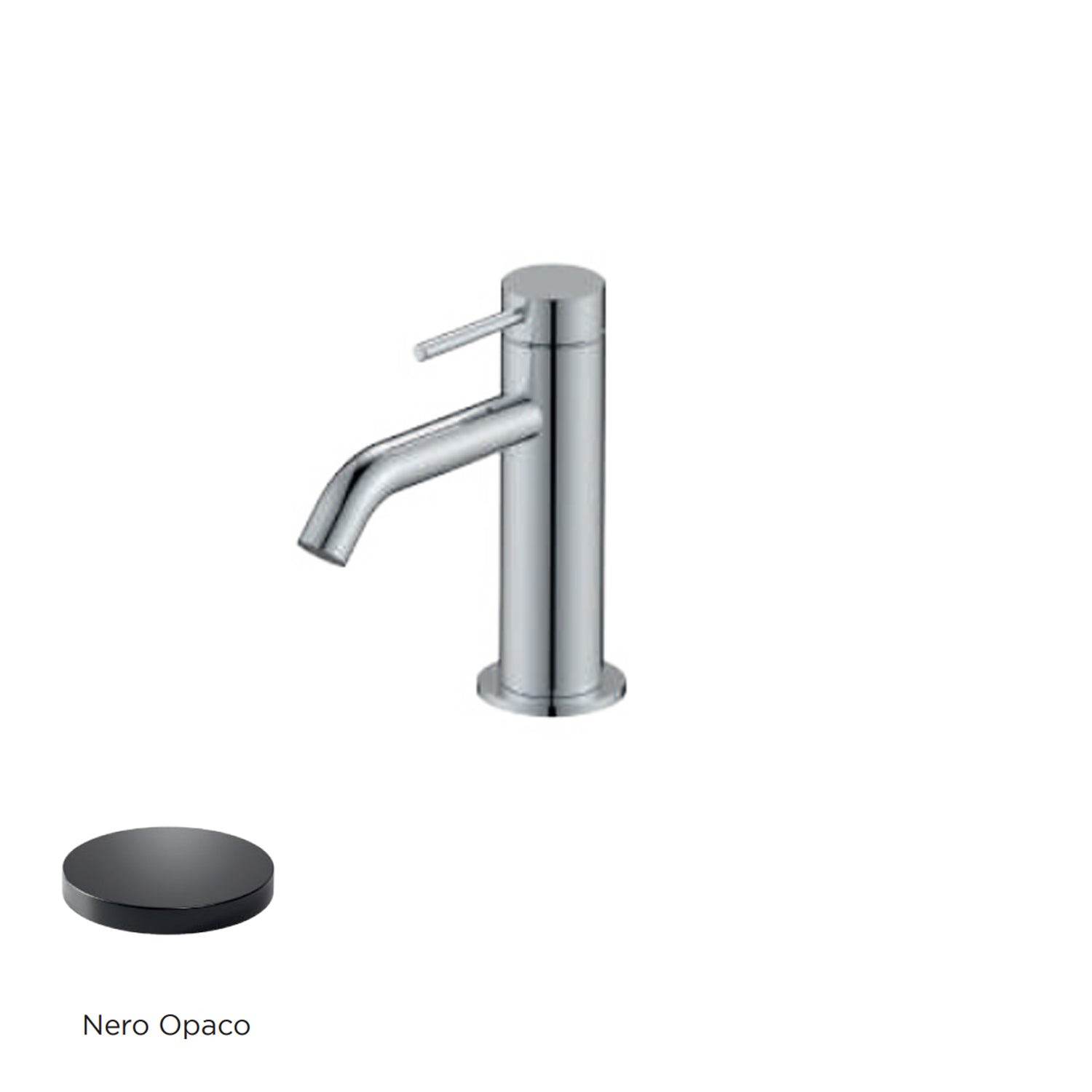 Miscelatore monocomando lavabo RubiFlux serie Regal - Nero Opaco by CeramicStore | Lo specialista del tuo bagno