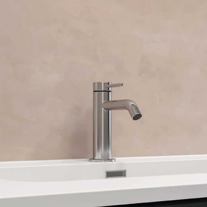 Mitigeur monocommande lavabo avec vidage RubiFlux série Regal - Chrome brossé
