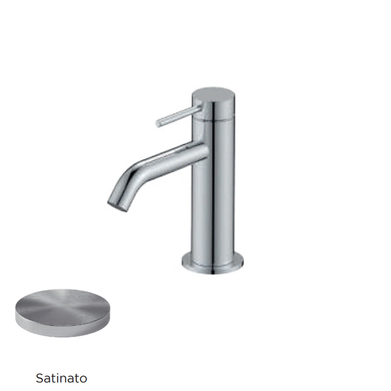 Miscelatore monocomando lavabo con scarico RubiFlux serie Regal - Satinato by CeramicStore | Lo specialista del tuo bagno