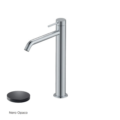 Miscelatore monocomando lavabo alto RubiFlux serie Regal - Nero Opaco by CeramicStore | Lo specialista del tuo bagno