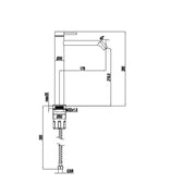 Miscelatore monocomando lavabo alto RubiFlux serie Regal - Satinato by CeramicStore | Lo specialista del tuo bagno