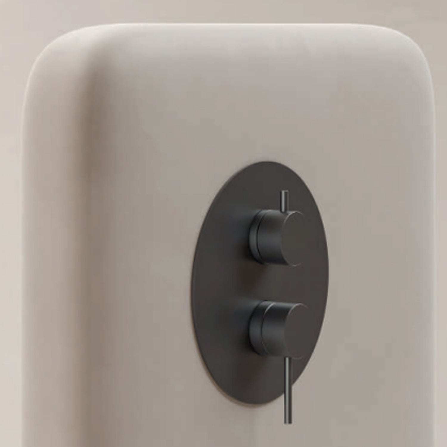 Miscelatore monocomando da incasso per doccia con deviatore RubiFlux serie Regal - Nero Opaco by CeramicStore | Lo specialista del tuo bagno