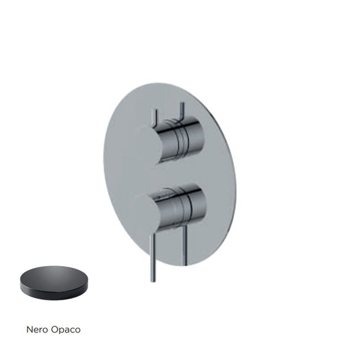 Miscelatore monocomando da incasso per doccia con deviatore RubiFlux serie Regal - Nero Opaco by CeramicStore | Lo specialista del tuo bagno
