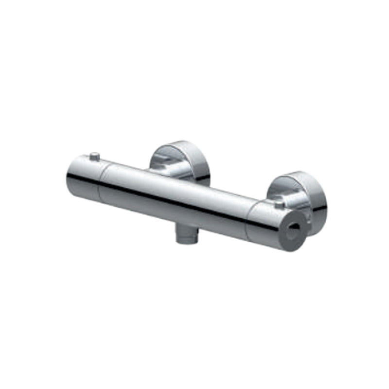 Mezclador monomando externo termostático para ducha RubiFlux serie Regal - Cromo