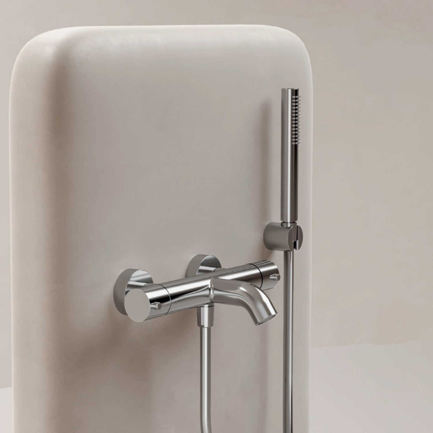 Miscelatore monocomando per vasca con kit doccino RubiFlux serie Regal - Nero Opaco by CeramicStore | Lo specialista del tuo bagno