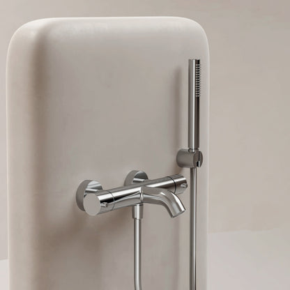 Miscelatore monocomando per vasca con kit doccino RubiFlux serie Regal - Nero Opaco by CeramicStore | Lo specialista del tuo bagno