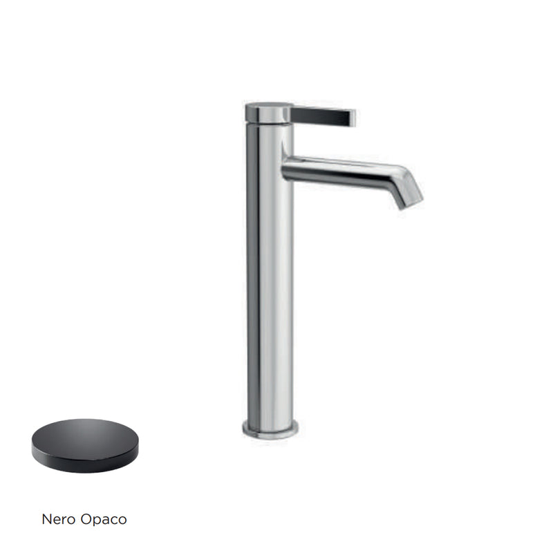 Miscelatore monocomando lavabo alto RubiFlux serie Tundra - Nero Opaco by CeramicStore | Lo specialista del tuo bagno