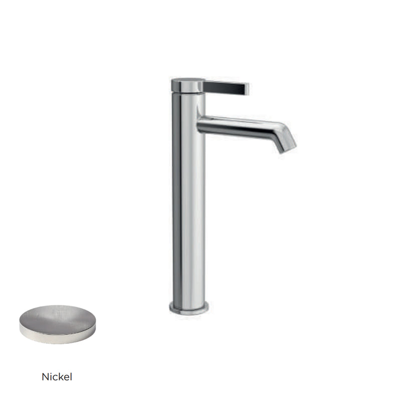 Miscelatore monocomando lavabo alto RubiFlux serie Tundra - Nickel by CeramicStore | Lo specialista del tuo bagno