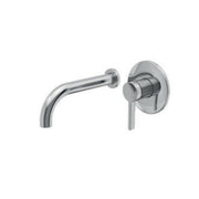Miscelatore monocomando lavabo murale RubiFlux serie Tundra canna 20 cm - Cromo by CeramicStore | Lo specialista del tuo bagno