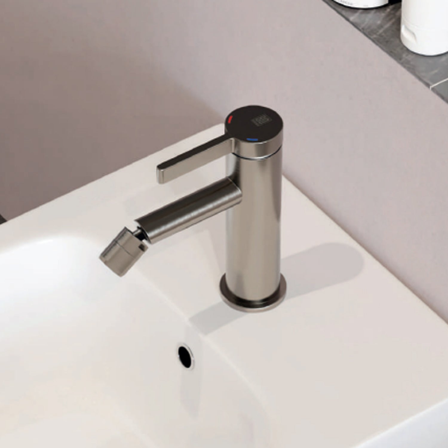 Miscelatore monocomando bidet RubiFlux serie Tundra - Nero Opaco by CeramicStore | Lo specialista del tuo bagno