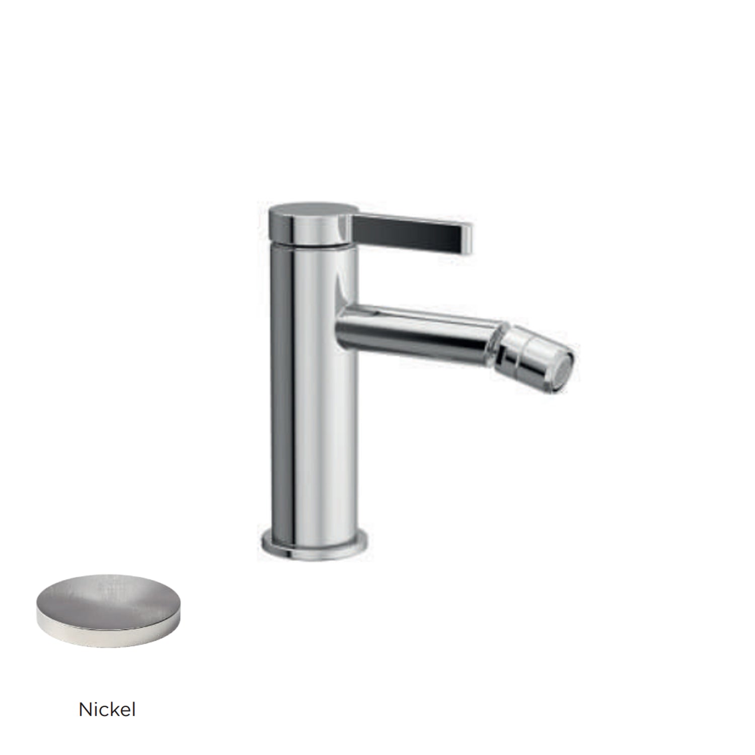Miscelatore monocomando bidet RubiFlux serie Tundra - Nickel by CeramicStore | Lo specialista del tuo bagno