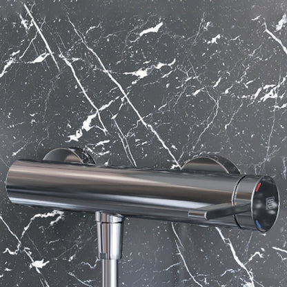 Miscelatore monocomando esterno per doccia RubiFlux serie Tundra - Cromo by CeramicStore | Lo specialista del tuo bagno