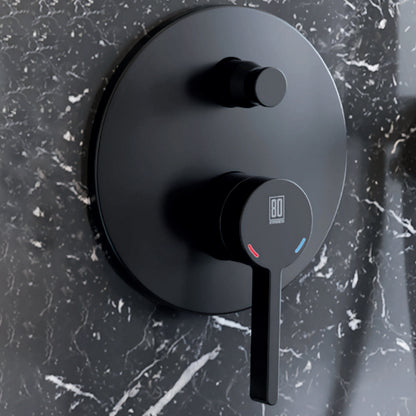 Miscelatore monocomando da incasso per doccia con deviatore RubiFlux serie Tundra - Nickel by CeramicStore | Lo specialista del tuo bagno