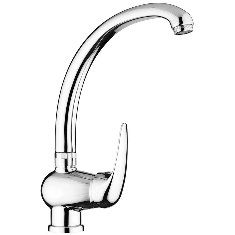 Miscelatore lavello monoforo con canna alta orientabile serie Duemila di Paffoni - Cromato by CeramicStore | Lo specialista del tuo bagno