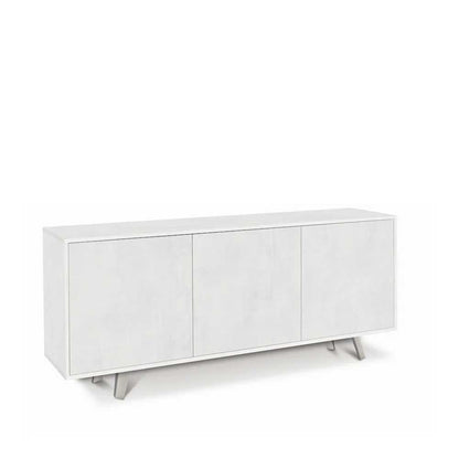 Mobile Madia a 3 Ante Push-Pull finitura Struttura Ossido Bianco / Finitura Frontale Ossido Bianco by Sarmog by CeramicStore | Lo specialista del tuo bagno