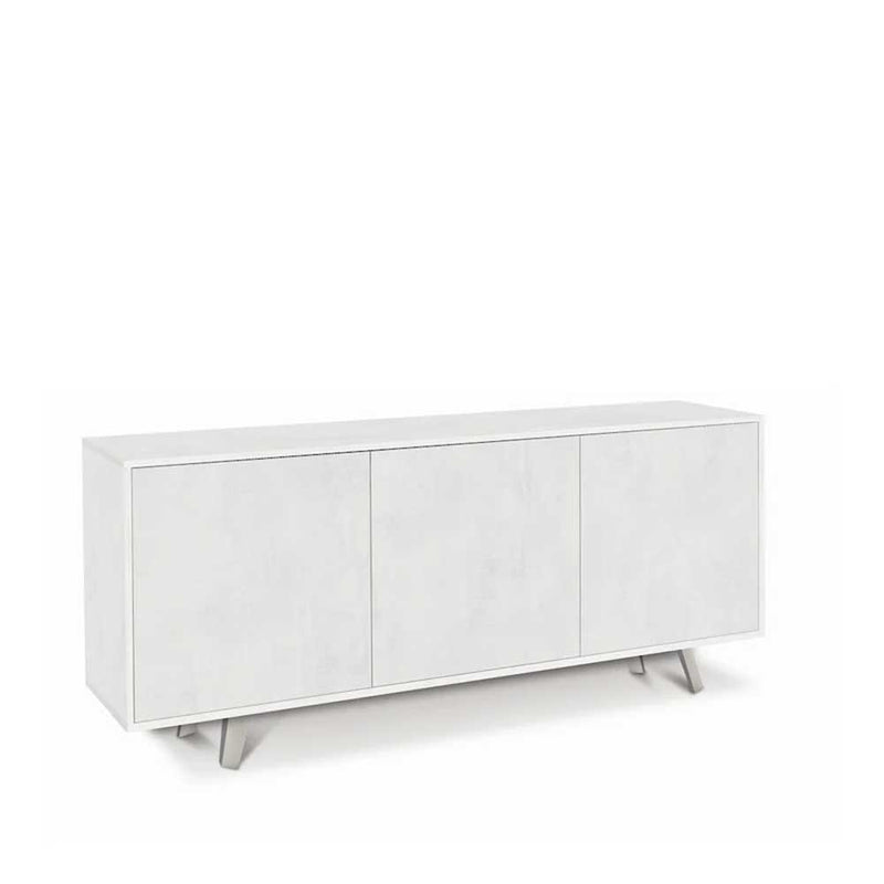 Mobile Madia a 3 Ante Push-Pull finitura Struttura Ossido Bianco / Finitura Frontale Ossido Bianco by Sarmog by CeramicStore | Lo specialista del tuo bagno