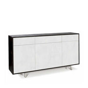 Mobile Madia a 3 Ante e 3 Cassetti Push-Pull finitura Struttura Ossido Nero / Finitura Frontale Ossido Bianco by Sarmog by CeramicStore | Lo specialista del tuo bagno