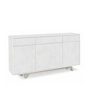 Mobile Madia a 3 Ante e 3 Cassetti Push-Pull finitura Struttura Ossido Bianco / Finitura Frontale Ossido Bianco by Sarmog by CeramicStore | Lo specialista del tuo bagno