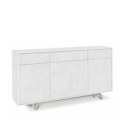 Mobile Madia a 3 Ante e 3 Cassetti Push-Pull finitura Struttura Ossido Bianco / Finitura Frontale Ossido Bianco by Sarmog by CeramicStore | Lo specialista del tuo bagno