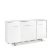Mobile Madia a 3 Ante e 3 Cassetti Push-Pull finitura Struttura Ossido Bianco / Finitura Frontale Bianco Lucido by Sarmog by CeramicStore | Lo specialista del tuo bagno