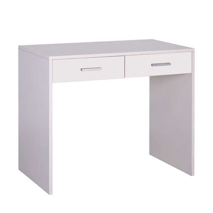 Scrivania da Ufficio o Cameretta da 90 cm con 2 cassetti finitura Struttura Bianco Fiammato / Finitura Frontale Bianco Fiammato by Sarmog by CeramicStore | Lo specialista del tuo bagno