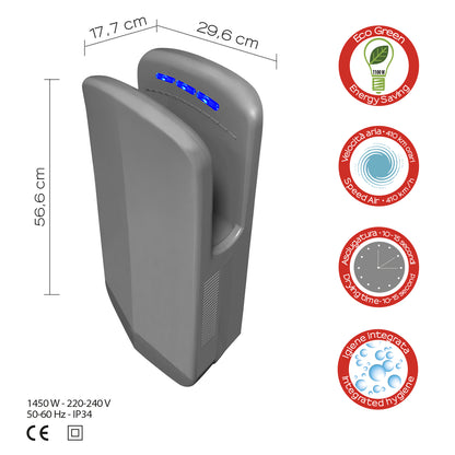 Gedy Diablo Eco-Jet - Fotocellula Asciugamani Elettrico by CeramicStore | Lo specialista del tuo bagno