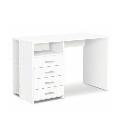 Scrivania da Ufficio o Cameretta da 120 cm con 4 cassetti finitura Bianco Fiammato by CeramicStore | Lo specialista del tuo bagno