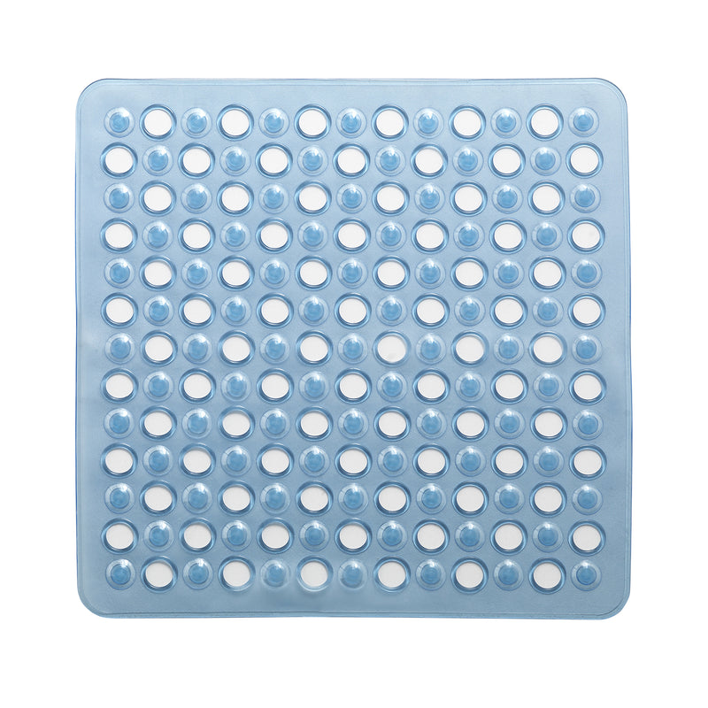 Tappeto antiscivolo doccia 50x50 modello Maim di Gedy - Trasparente azzurro by CeramicStore | Lo specialista del tuo bagno