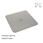 Tappeto antiscivolo doccia 53x53 in gomma modello Geo di Gedy - Beige by CeramicStore | Lo specialista del tuo bagno