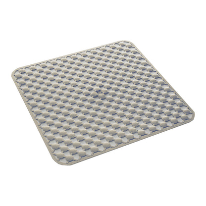 Tappeto antiscivolo doccia 53x53 in gomma modello Geo di Gedy - Beige by CeramicStore | Lo specialista del tuo bagno