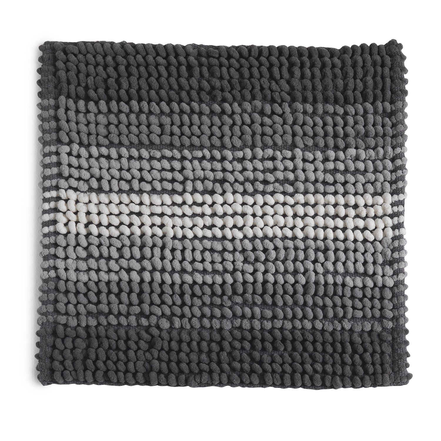 Tappeto 50x50 in cotone e poliestere con fondo antiscivolo Bubble di Gedy - Grigio by CeramicStore | Lo specialista del tuo bagno