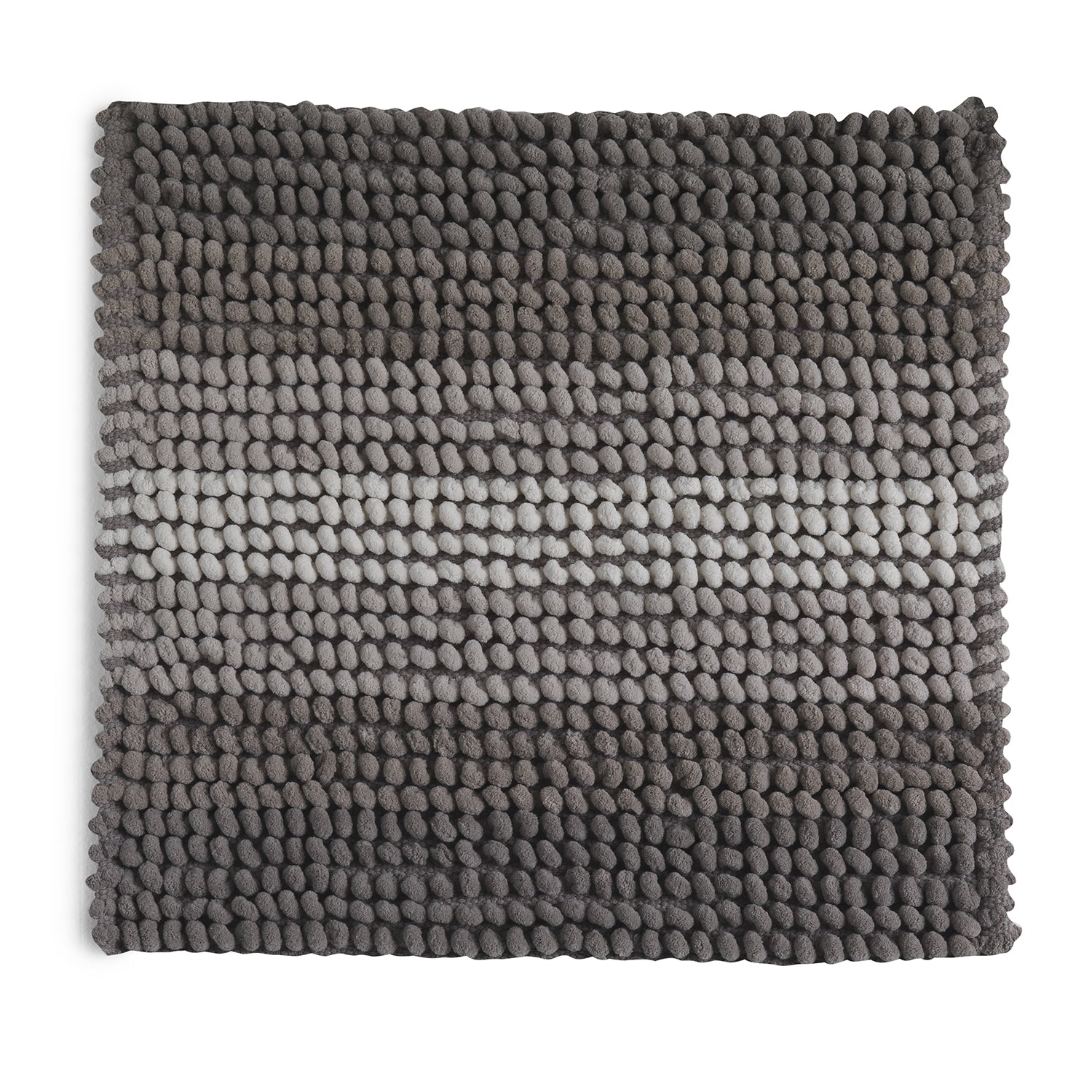 Tappeto 50x50 in cotone e poliestere con fondo antiscivolo Bubble di Gedy - Tortora chiaro by CeramicStore | Lo specialista del tuo bagno