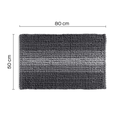 Tappeto 50x80 in cotone e poliestere con fondo antiscivolo Bubble di Gedy - Grigio by CeramicStore | Lo specialista del tuo bagno