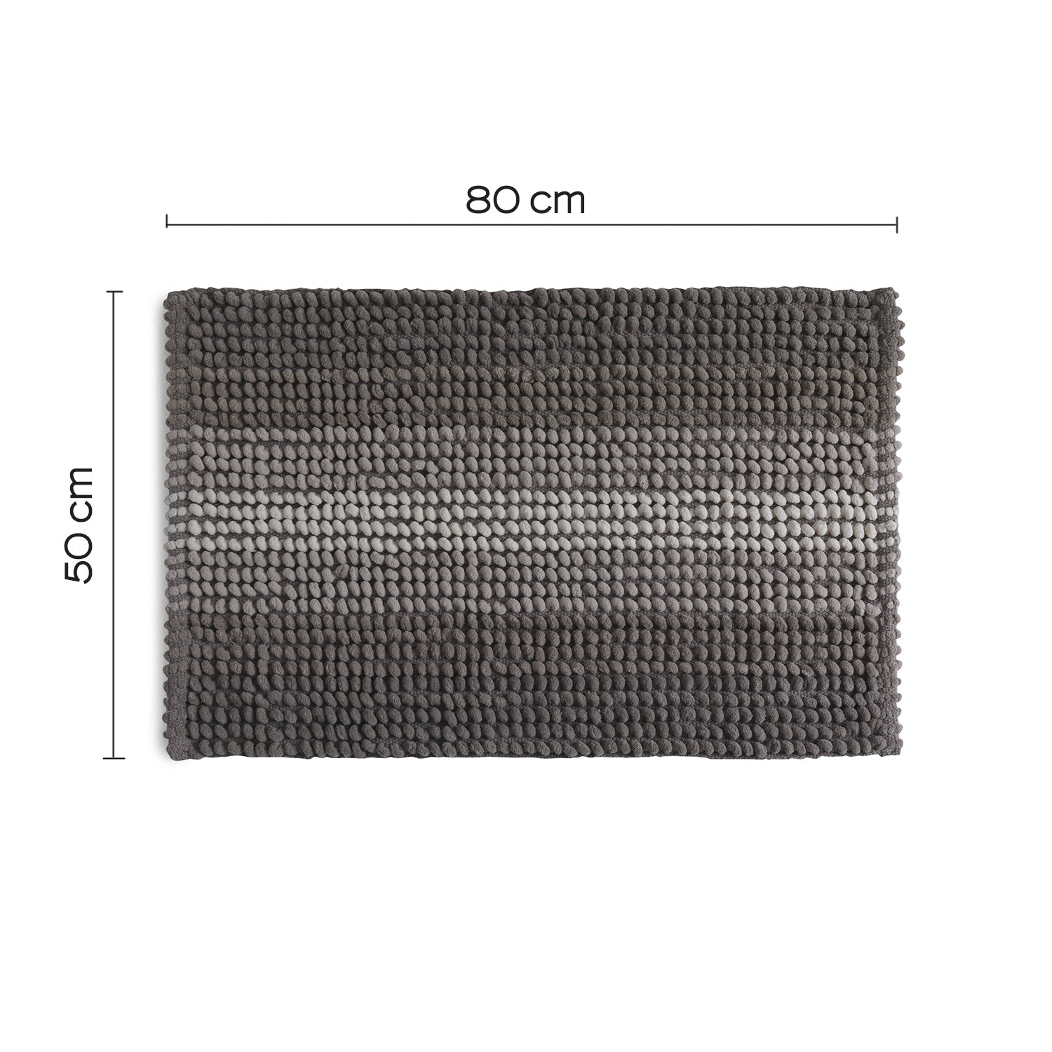 Tappeto 50x80 in cotone e poliestere con fondo antiscivolo Bubble di Gedy - Tortora chiaro by CeramicStore | Lo specialista del tuo bagno