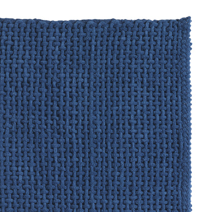 Tappeto 50x50 in cotone e poliestere con fondo antiscivolo Knot di Gedy - Blu by CeramicStore | Lo specialista del tuo bagno