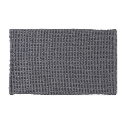 Tappeto 50x80 in cotone e poliestere con fondo antiscivolo Knot di Gedy - Grigio by CeramicStore | Lo specialista del tuo bagno