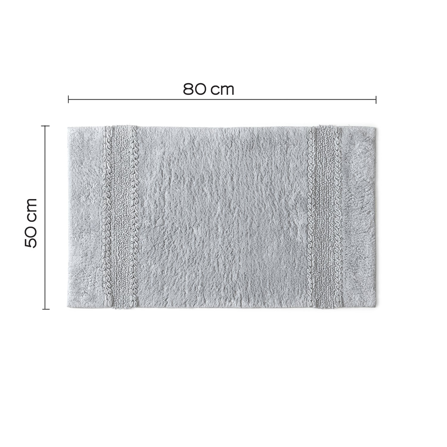 Tappeto in cotone con fondo antiscivolo Miss di Gedy - Grigio by CeramicStore | Lo specialista del tuo bagno