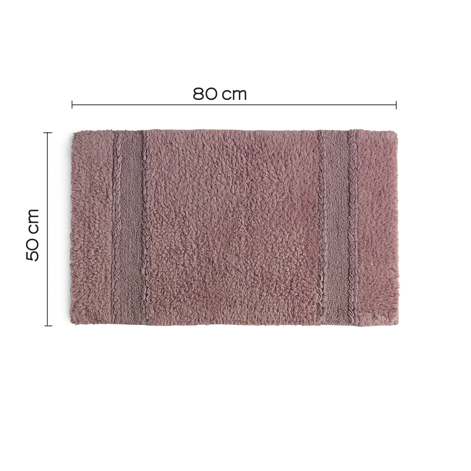 Tappeto in cotone con fondo antiscivolo Miss di Gedy - Rosa by CeramicStore | Lo specialista del tuo bagno