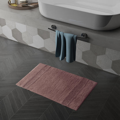 Tappeto in cotone con fondo antiscivolo Miss di Gedy - Rosa by CeramicStore | Lo specialista del tuo bagno